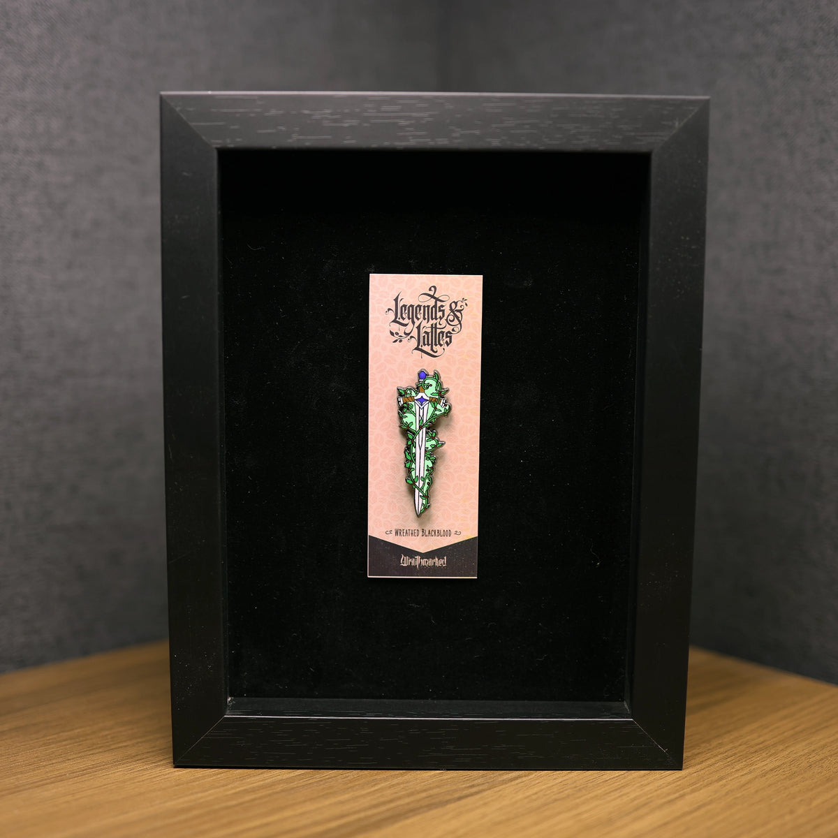 'Legends & Lattes' Wreathed Blackblood Pin