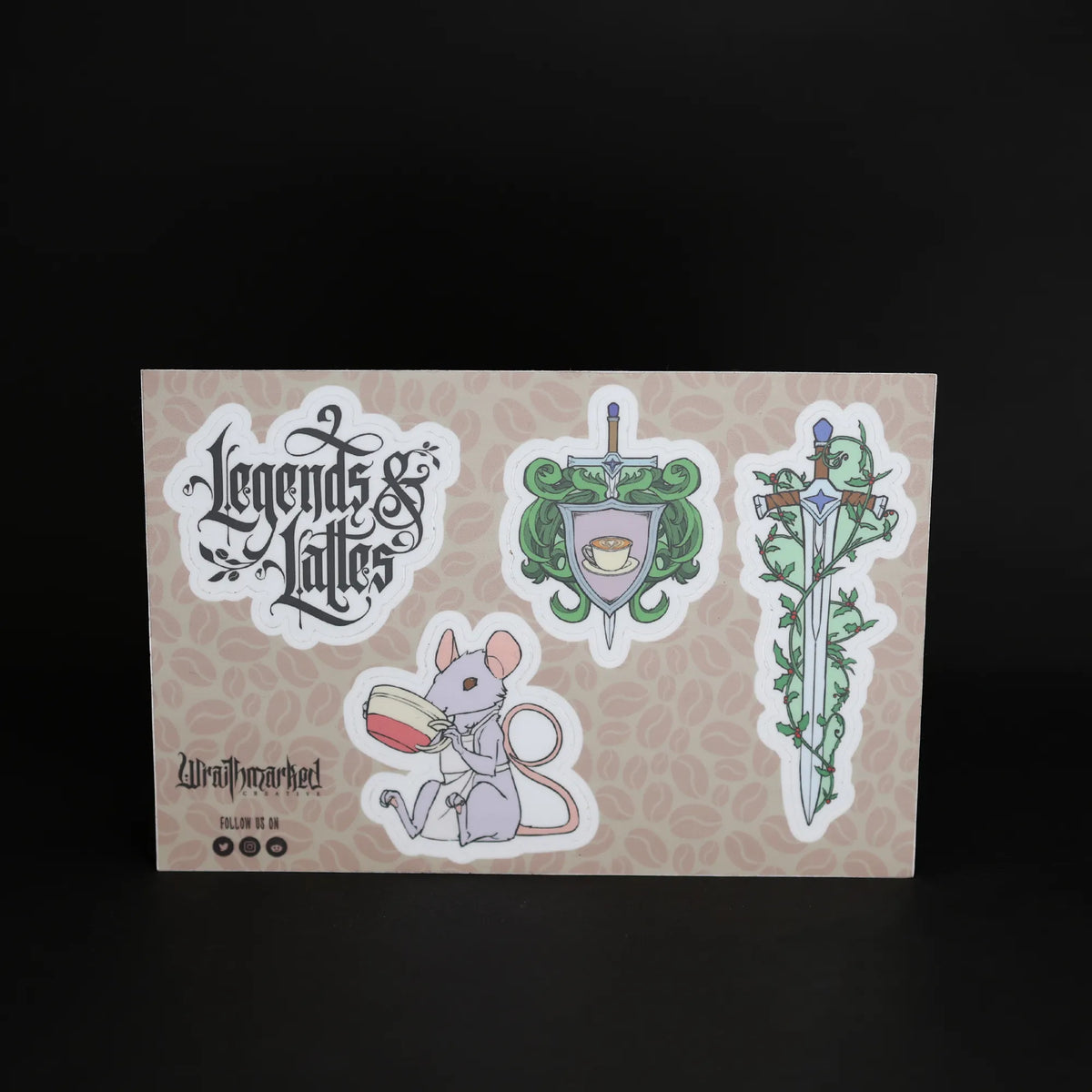 'Legends & Lattes' Sticker Sheet