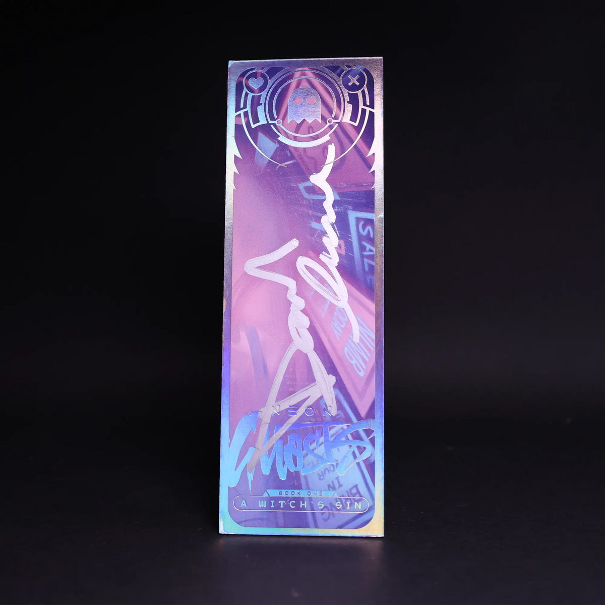 'Neon Ghosts: A Witch's Sin' Signed Deluxe Bookmark