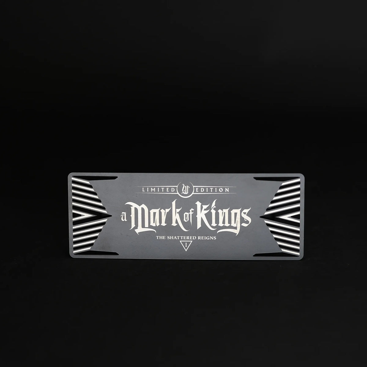 'A Mark of Kings' Signed Metal Bookmark