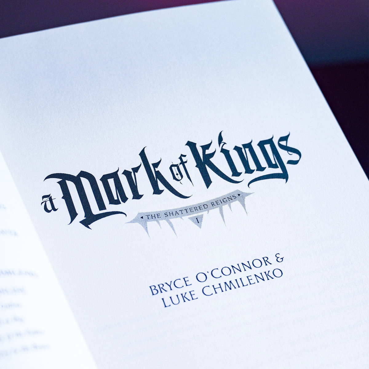 'A Mark of Kings' Paperback