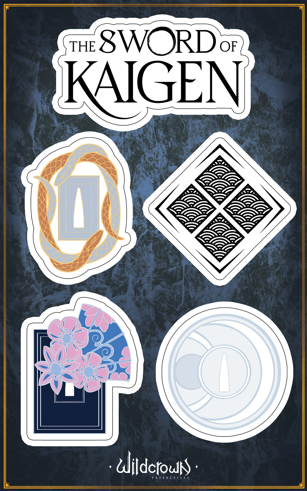 'The Sword of Kaigen' Tsuba Sticker Sheet