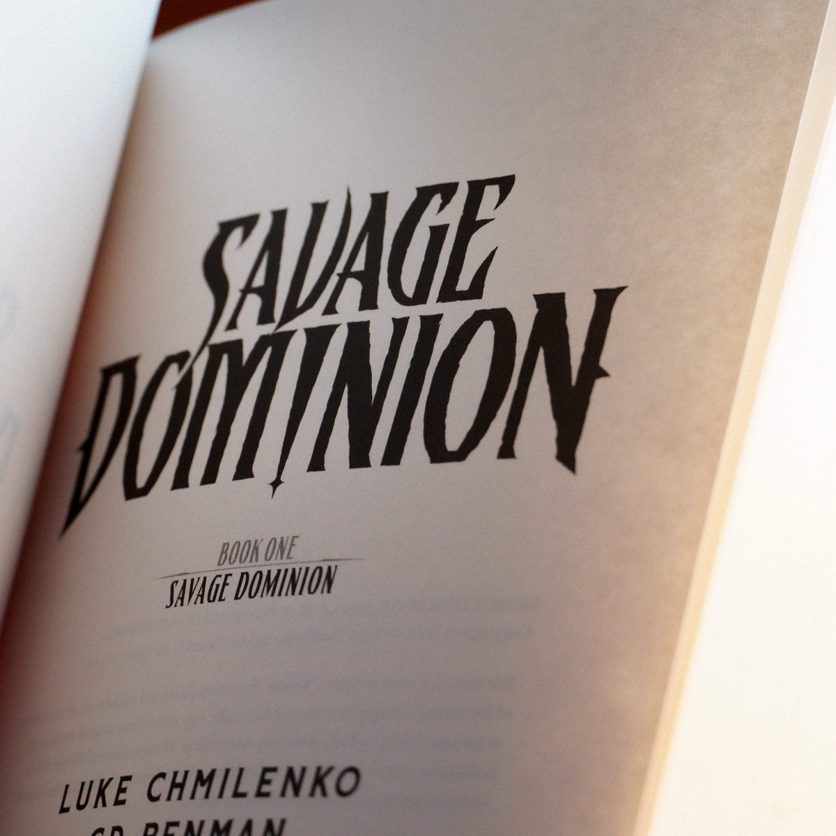 'Savage Dominion' Paperback